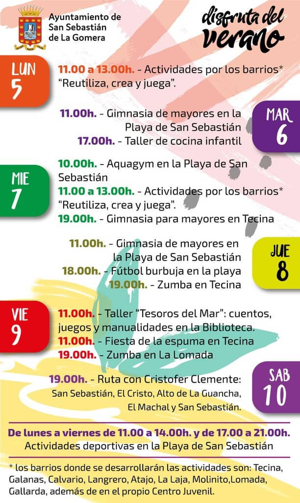 cartel-actividades-de-verano-en-san-sebastián